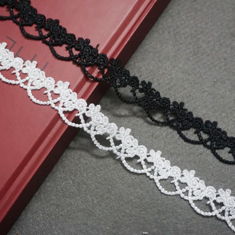 Lace Ribbon Trim - شريط دانتيل مزخرف مقاوم للتمزق لتزيين