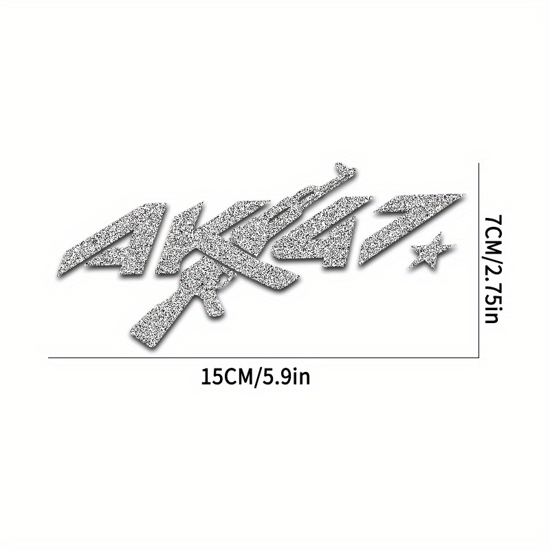 ملصق دراجة نارية AK47 بلمعة ال - مراجعة Glitter Vinyl Roll وسعره