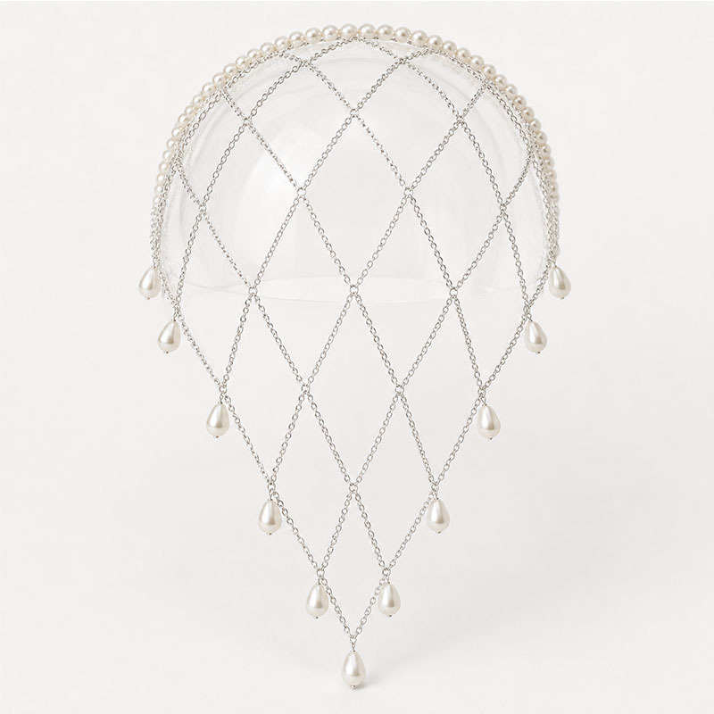 شبكة رأس مزينة باللؤلؤ الصناعي - مراجعة Beaded Trim Fringe وسعره
