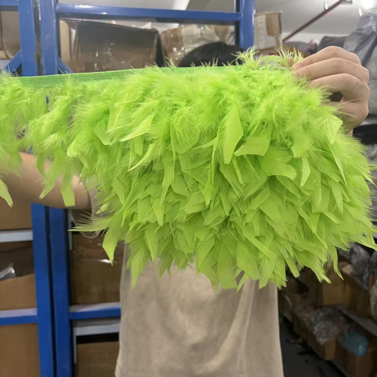 شريط ريش مارابو طبيعي من تركيا - مراجعة Feather Trim Marabou وسعره