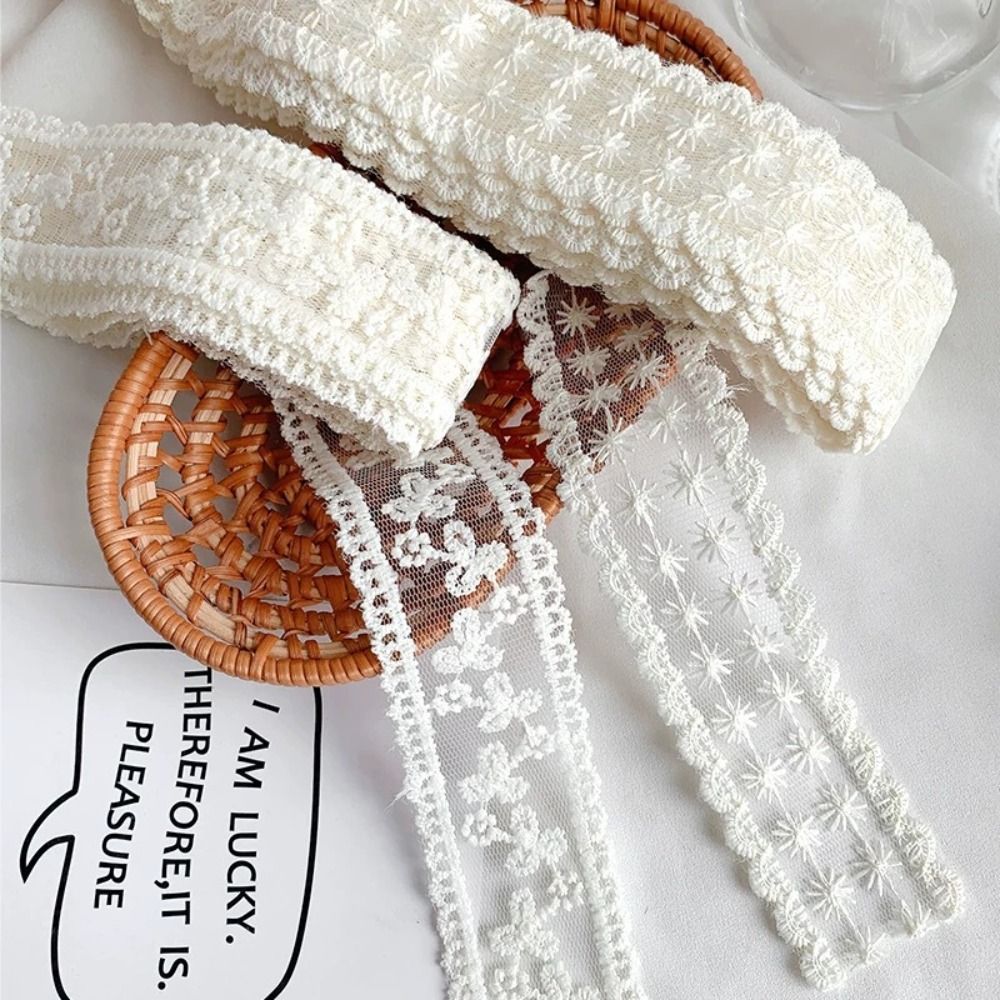شريط دانتيل قطني نقي بطول 5 يا - مراجعة Lace Ribbon Trim وسعره