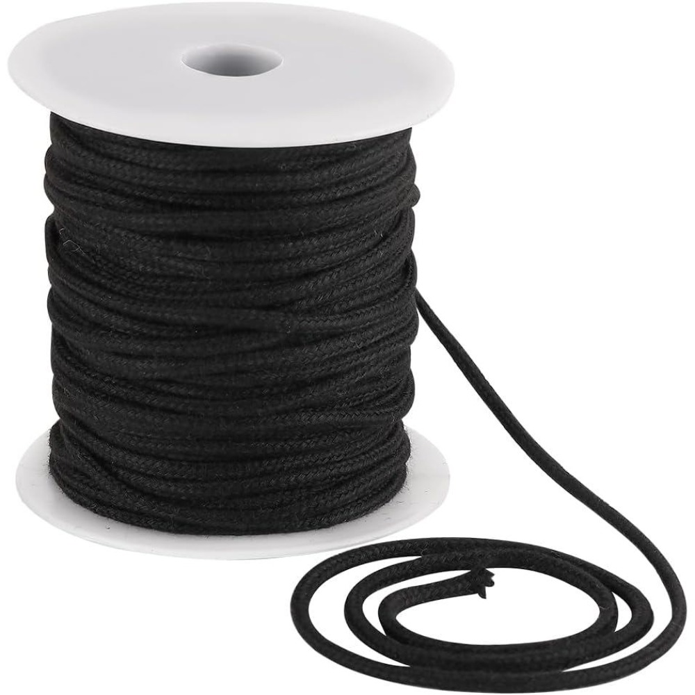 حبل قطني أسود بقطر 4 مم وطول 3 - مراجعة Cord Trim Twisted وسعره